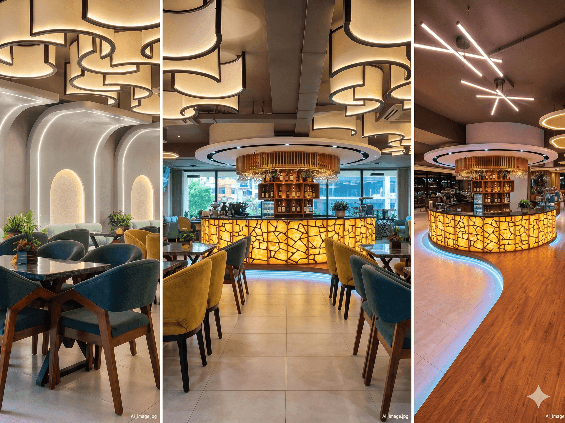 The interior of Métisse restaurant in Dhanmondi